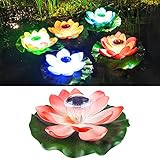Decore su Casa: Use luces multicolores cálidas y suaves (RGB) para iluminar su jardín, patio, pasillos, piscina, etc., simplemente instálelo en un lugar expuesto a la luz solar directa, puede agregar a su fiesta y ambiente festivo. , muy adecuado para la decoración de jardines, decoración de estanques al aire libre, decoración de piscinas.