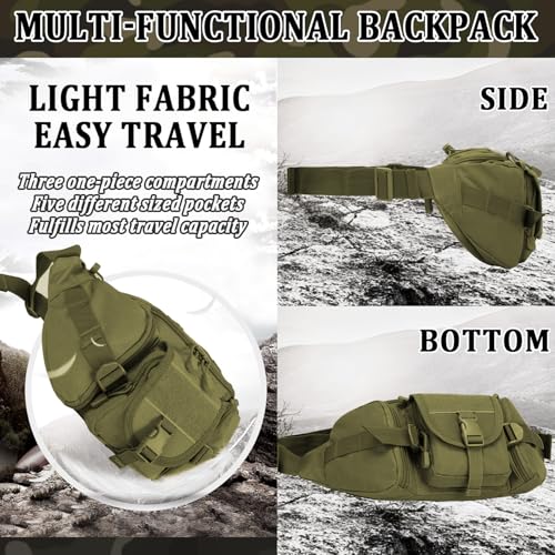 Taeku Pochete tática, bolsa de cintura militar, mochila de quadril utilitária com alça ajustável par