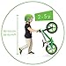 Chillafish Bmxie² Lightweight Balance Bike with Integrated Footrest and Footbrake for Kids Ages 2 to 5 Years, 12-inch Airless Rubberskin Tires, Adjustable Seat Without Tools, Lime