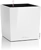 Lechuza CUBE Premium 50 white high gloss high-quality plastic incl. Irrigation System Removable Plant Liner for Indoor and Outdoor Use 16560