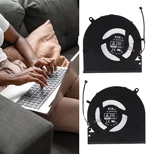 Mllepjdh Ventilador de refrigeración de repuesto para portátil RE09-0409 para portátil RE09-0409, ventilador de radiador, ventilador de CPU de perfil bajo, metal - imagen 2
