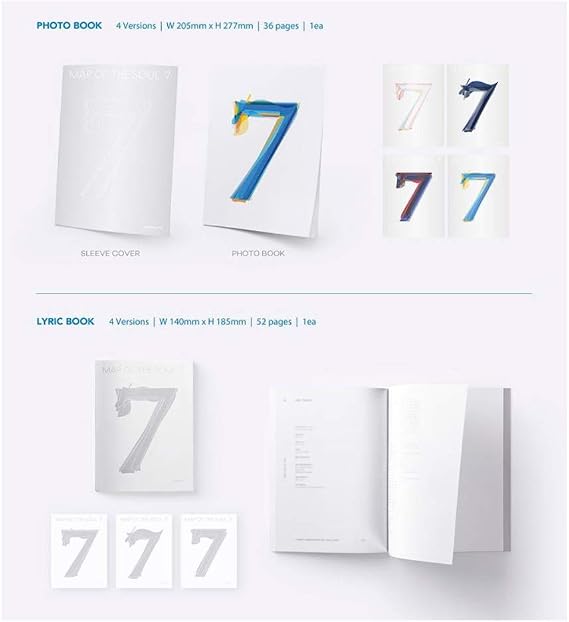 Bighit Ent BTS Bangtan Boys Map of the Soul : 7 (Incl. Pre-order Benefits : Rolled Poster, Seller Gift : One Random Acrylic BTS Photo Sticker Sheet) (Version 03)
