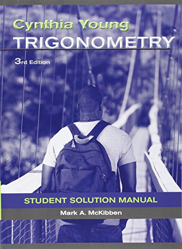 Student Solutions Manual to accompany Trigonometry, 3e