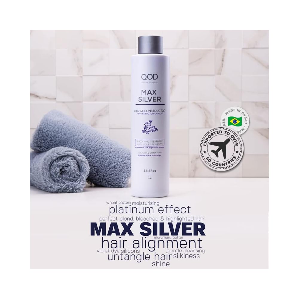 Buy QOD Max Silver Keratin Smoothing Treatment 33.8 Oz Online at Lowest