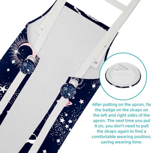 Tablier de serveuse constellation pour restaurant et nettoyage de la maison - 5