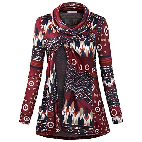 JOYMOM Maternity Nursing Sweatshirt with Pockets Cover