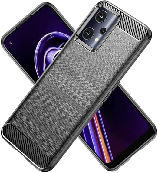 Image of Hybrid Carbon Fiber Back Case for Realme 9 4G (Black)
