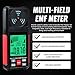 3-in-1 EMF ELF RF Meter, AC Electric Magnetic Radiation Field Detector Portable EMF Meter RF Detector for EF/RF/MF/WiFi Signal/Microwave, Emf Radiation Meter Suitable for Home, Office, Ghost Hunting