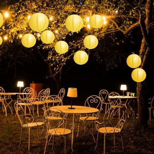 15 Stück Mini LED Ballonlichter, Warmweiß, LED Laternenlichter mit Batterie, mit Seil, Batterie Kann Ersetzt Werden, für Papierlaterne, Halloween, Weihnachten, Hochzeit, Party Lichter Dekoration