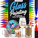ARTISTRO 24 Glass Acrylic Paint Marker Pens...