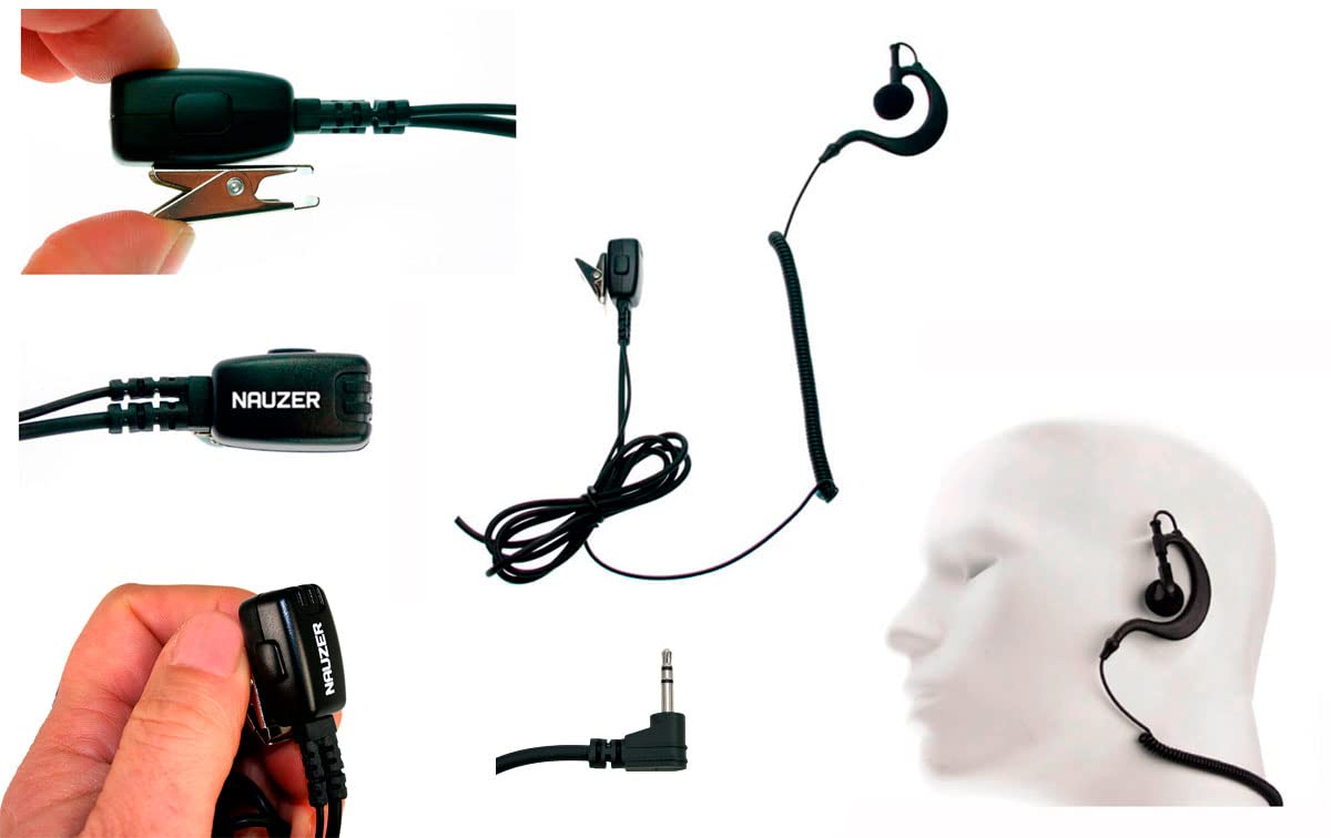 Oreillette PIN29M7 Avec PTT Pour Talkies-walkies Motorola DMR – Micro Intégré, Câble Enroulé – Compatible Nombreux Modèles