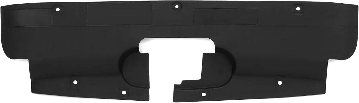 KUAFU Radiator Air Baffle Cover Compatible with 2003-2007 Chevrolet Silverado/GMC Sierra 1500 2500HD 3500 Upper Air Baffle Deflector Black Plastic Replacement for 15809932 GM1224146