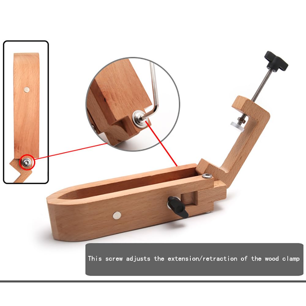 Supporto in Legno per Cucitura e Allacciatura della Pelle Clip di Fissaggio in Pelle di Faggio Strumenti in Legno per Cucito Fai-da-te Utensili da Lavoro in Pelle