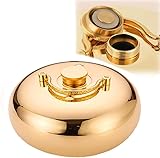  Bouillotte étanche avec Bouchon D’étanchéité, Sécurité des Enfants, Bouillottes Classiques en Cuivre en Métal à Large Ouverture, Réutilisables, pour Soulager La Douleur