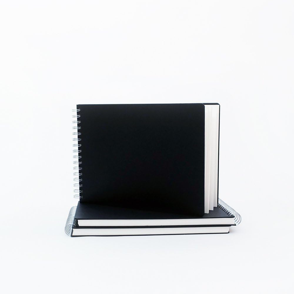 Seawhite A4 Landscape Spiral Wiro Hardback Sketchbook 50 Sheets All