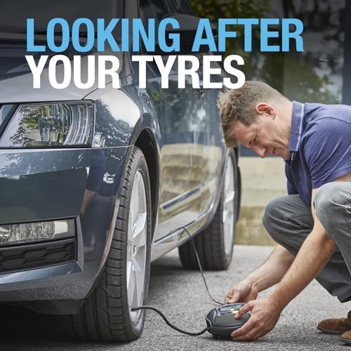 RING TYREINFLATE 1000 Rapid Digital Tyre Inflator Air Compressor With Three Adaptors - Measures in PSI, BAR & Kpa - Image 9