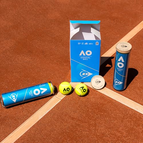 DUNLOP Tennisball Australian Open - für Sand, Hartplatz und Rasen (2x4 Bälle)