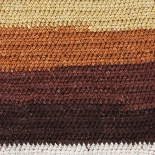Image of ThreadArt Ombre Yarn - Big Chunky Yarn Cake, 300g - Desert Sands 03 | Thick Super Bulky #6 for Knitting & Crochet - Variegated 100% Soft Acrylic Fiber - 336 Yards