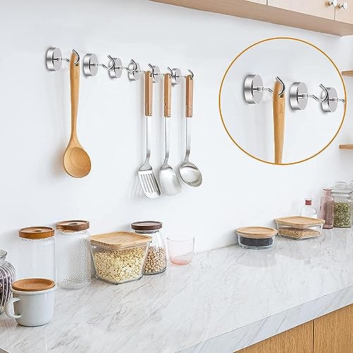 Image of DIYMAG Magnetic Hooks,170lbs Heavy Duty Magnets with Hook Silver 6 Pack | Rare Earth N52 2026 Cruise Cabin Ship Essentials for Fridge Hanging Classroom Beach Vacation Kitchen Grills Home Must Have