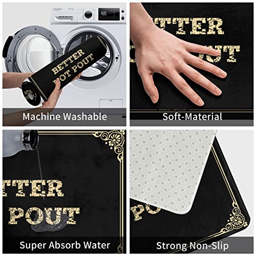 Tapis d'extérieur dans la maison Better Not Pout coloré - 5