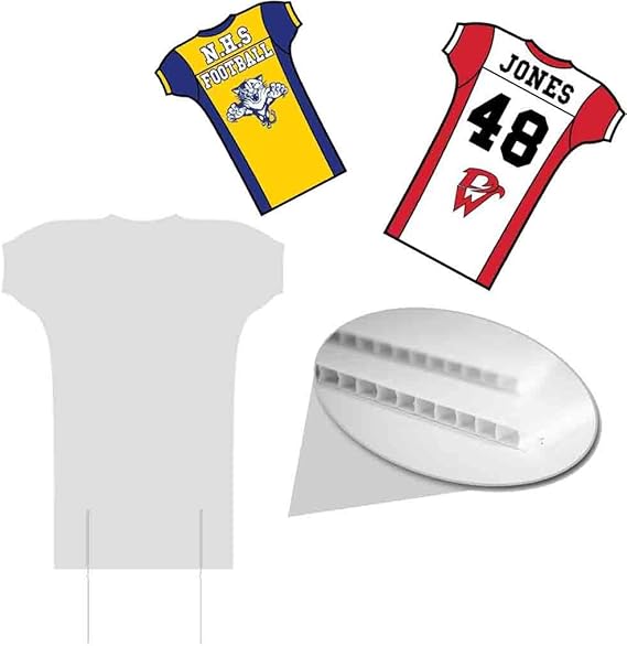 Football jersey yard signs Clearance