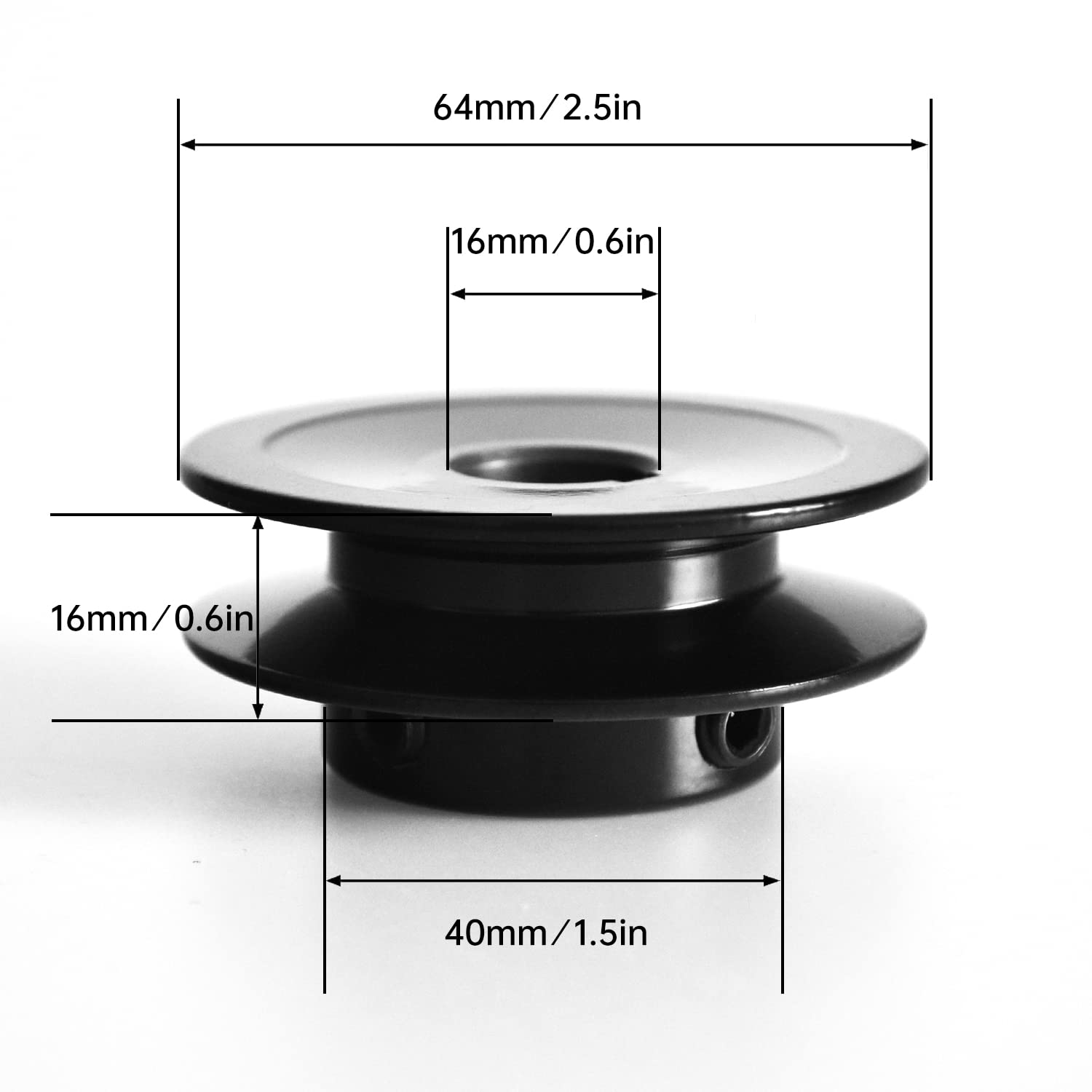 AK25-5/8 Single Groove Web Sheaves, 2.5" OD 5/8 Inch Bore V-Belt Sheave, A Belt Section, Cast Iron, for V-Belt — Amazon image 4