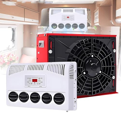 Aire acondicionado de tipo dividido para cabina de camión y RV, sistema de refrigeración eléctrico de 11000 BTU