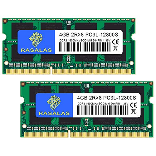 PC3L-12800 4GB×2枚 SODIMM DDR3L 1600MHz 1.35V ノートPC用 メモリCL11 204Pin Non-ECC