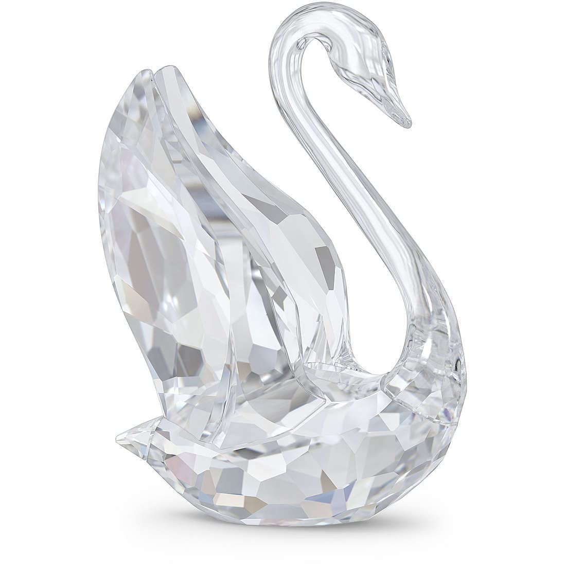 Swarovski Signum Cigno Piccolo, Oggetto Decorativo con Personaggio in CristalliSwarovski , Bianco