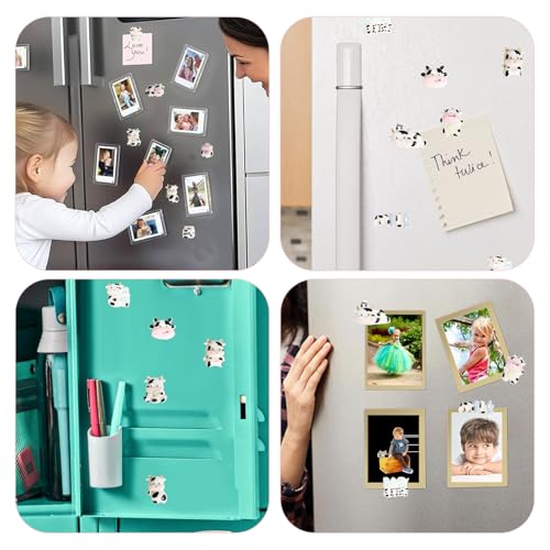 Set de imanes decorativos de vaca para refrigerador miniatura 4