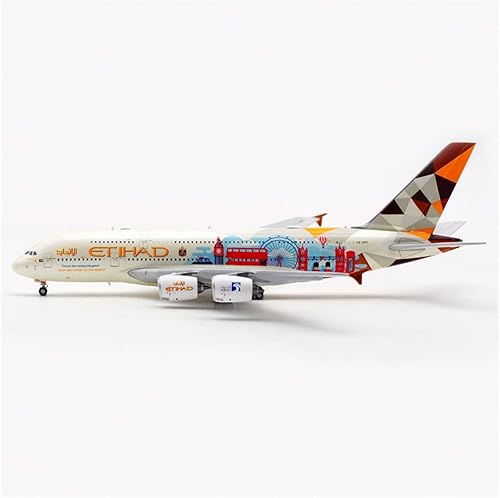Miniatura 3 de Scale Model Airplane 1400 Fit for A380 A6-APC Airlines Alloy Metal Model Aircraft Collectible Plane Models Souvenir Gift Collectible Toys