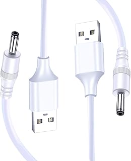 2 Pack Replacement Charger Cord for FOREO Luna Series Facial Cleanser Luna/Luna 2 / Luna Mini 2 / Luna go/Luna Luxe, Fairywill/KIPOZI Sonic Electric Toothbrush Replacement USB Charger Cable