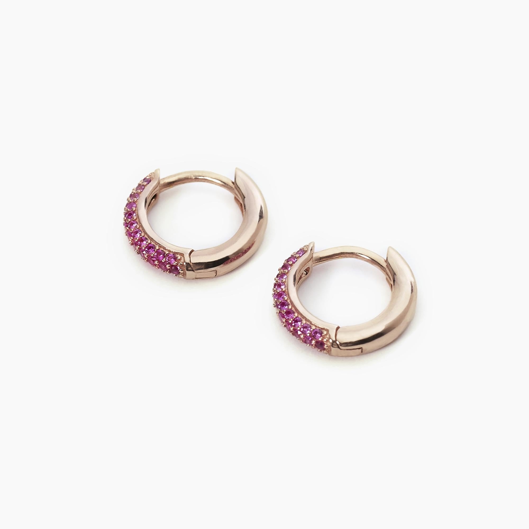MABINA GIOIELLI - Orecchini in argento con rubini sintetici - 563519