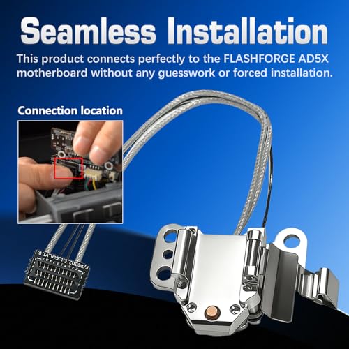 Image of Original for Flashforge AD5X Hotend Heating Assembly Kit Includes Heating Wire, thermistor Temperature Sensor Element, Metal Heating Base+Fixing clamp+4 Fixing Screws. for Flashforge 3D Printer Parts