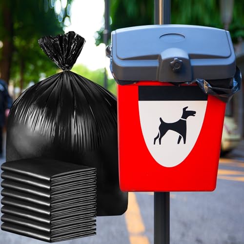 Image of 2 Packs 100pcs Black Dog Waste Bags 26 inch W x 33 inch l Dog Waste Station Can Liners Heavy Duty Thick Large Poop Bags for Pet Refill Rolls for Doggy Pet Outdoor