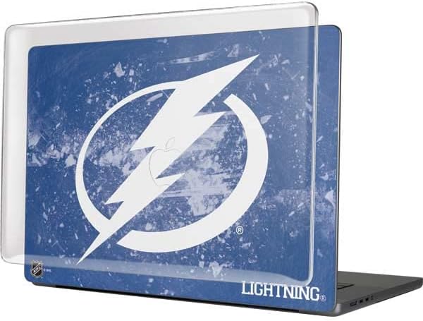 Skinit Case + Skin Compatible with MacBook Pro 16in (2021) - Officially Licensed NHL Tampa Bay Lightning Frozen Design