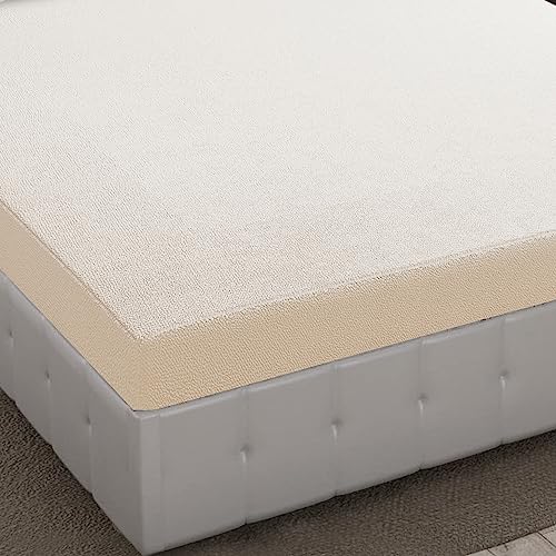 Image of Dream King Luxury Being Terry Cloth Fitted Mattress Protector Single Bed | Waterproof Ultra Soft Mattress Cover | Hypoallergenic Bed Cover 66X72 inch (White)