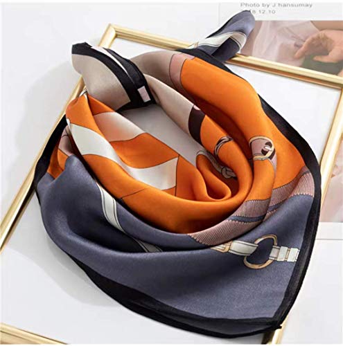 Image of ANDANTINO 100% Mulberry Silk Scarf -21 inch Square Neckerchief with Gift Packed