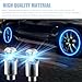 Yumfugu 6 PCS Car Hot Wheels Wheel Hub Light, American Style Flashing Breathing Light with Inner Tube Valve, Cool Lighting Modification Accessories, for Most Cars, Bicycles, Motorcycles (Blue)