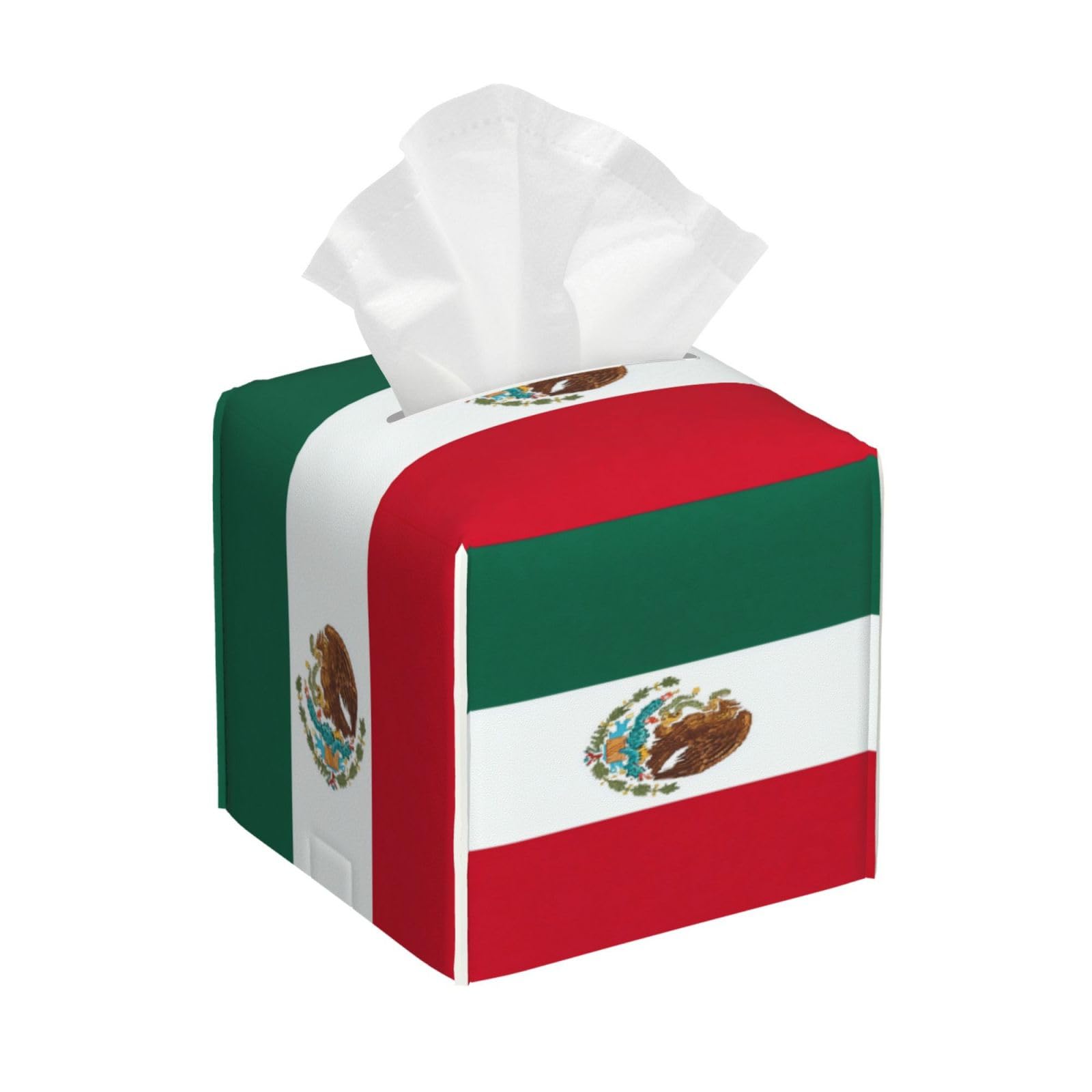 Flag of Mexico Tissue Box Cover Square Cube Boxes