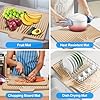 Silicone Dish Drying Mat for Kitchen Countertops and Sinks,19 x13.7 Inch Non Slip Heat Resistant Mat with Built In Drainage System,For Refrigerator and Drawer Liners (beige, 19 x13.7 Inch) #5
