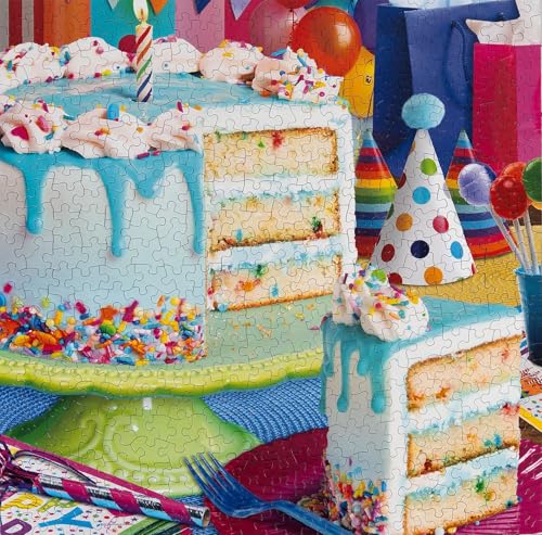 Springbok Birthday Cake 500 Piece Jigsaw Puzzle for Adults and Family Unique Cut Pieces - Made in USA by Springbok - Image 3