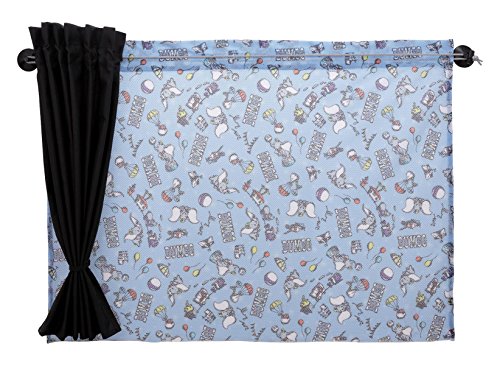 ナポレックス ディズニー 車用カーテン 2枚入り メッシュ&遮光の2重構造 ダブルカーテン ダンボ 汎用 BD-809