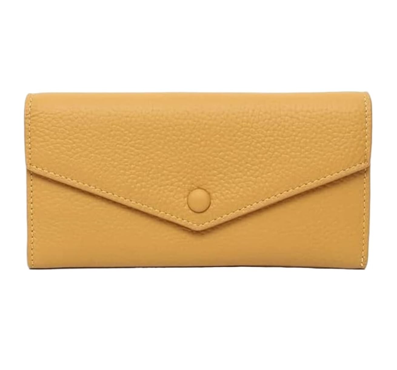 Funzione Di Contenimento Portafoglio Da Donna In Pelle Lungo Funzionale Borsa Di Grande Capacità Pochette Semplice Tasca Portamonete Per Viaggio Uso Quotidiano(Yellow)