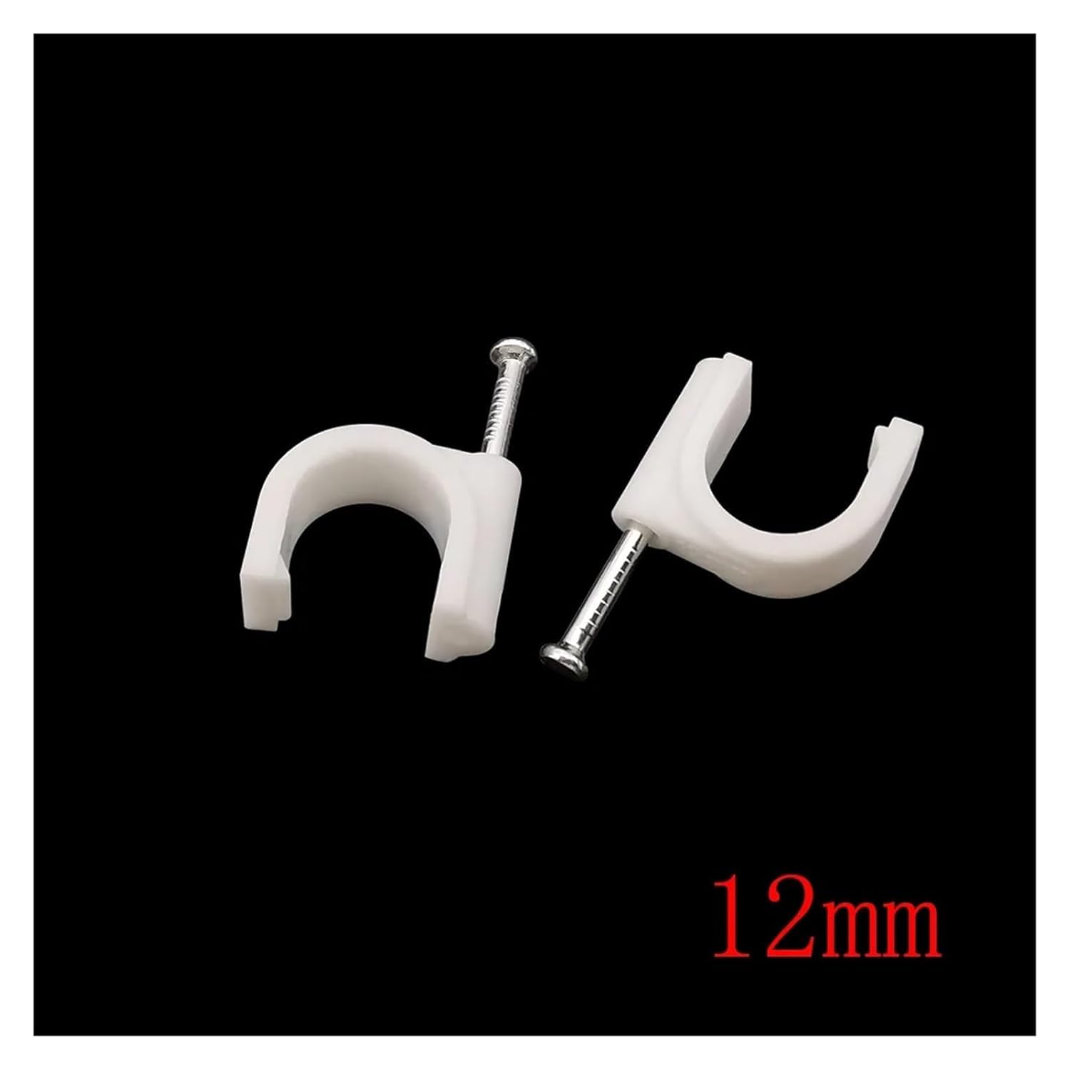 Pinces à câbles for rangement de câbles, pinces de rangement de fils, 100 pièces de serre-câbles en plastique for fils électriques 4 mm, 5 mm, 6 mm, 7 mm, 8 mm, 9 mm, 10 mm, 12 mm, support de serre-câ