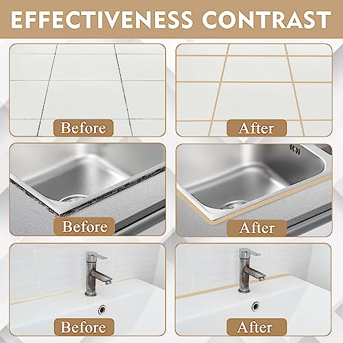 Bathroom Shower Kitchen Grout Gap Filler Pen White Ceramic Tile - Foto 6