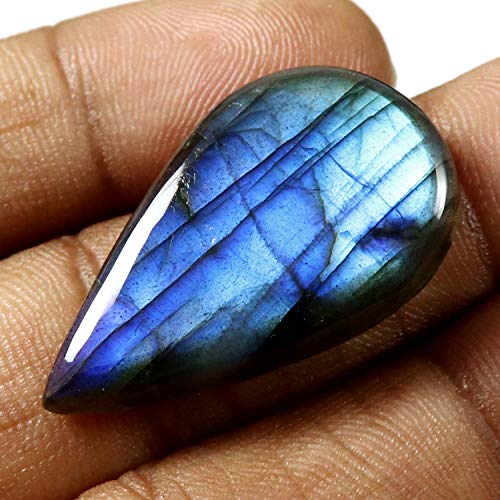 Cabochon en labradorite bleue poire pour vos séances de lithothérapie - 2