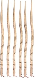 Unfinished Wooden Wiggly Snakes Toy: Jointed Flexible Wood Snake to Paint Blank Animal Model for DIY Arts Halloween Crafts Birthday Party Favors 6pcs
