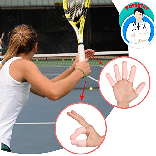 Finger Cots, Gel Finger Tips Protector, Finger Covers (14PCS, L Size), New Material (Latex-Free), Finger Sleeves Great for Finger Cracking, Dermatitis, Psoriasis, Hand Eczema and More. - Thumbnail 4