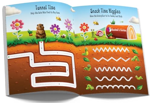 Image of Tracing Books for Kids - 101 Pencil Control Activity Book | Premium Quality Early Learning Tracing Lines & Pattern Writing Activities | Ages: 2 - 5 Years | Two Brothers Publications